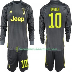 Fußballtrikots Juventus Turin Paulo Dybala 10 Kinder 2018-2019 Langarm Auswärts-trikot kaufen
